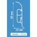 Плинтус ПВХ 8546 дуб голландский полуматовый (85 мм), 2,5 м
