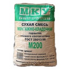 Монтажно-кладочная смесь М-200 МКУ, 40 кг Монтажно-кладочная смесь М-200 МКУ, 40 кг