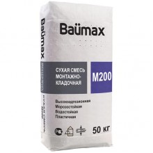 Монтажно-кладочная смесь М200 Baumax, 50 кг