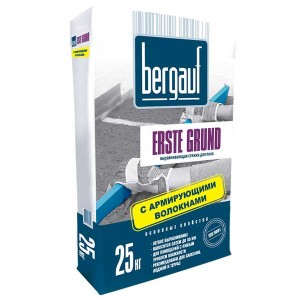 BERGAUF ERSTE GRUND стяжка пола цементная, 25 кг