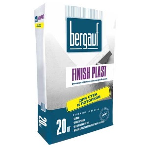 Полимерная финишная шпаклевка Bergauf Finish Plast, 20 кг