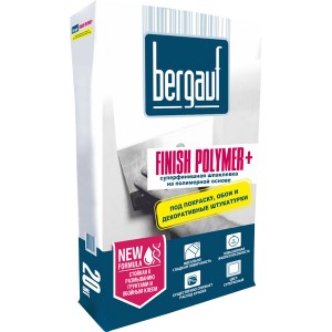 Шпаклевка финишная полимерная Bergauf FINISH POLYMER+, 20 кг