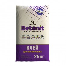 Клей плиточный для керамогранита Betonit, 25 кг Клей плиточный для керамогранита Betonit, 25 кг