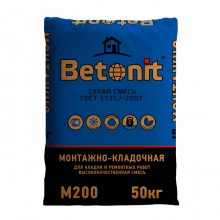 Сухая смесь М-200 Betonit, 50 кг Сухая смесь М-200 Betonit, 50 кг