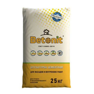 Штукатурка цементная Betonit, 25 кг Штукатурка цементная Betonit, 25 кг