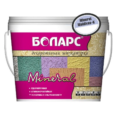 Декоративная штукатурка Боларс MINERAL MALDIVAS K камешковая, 25 кг Декоративная штукатурка Боларс MINERAL MALDIVAS K камешковая, 25 кг