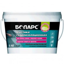 Гидроизоляция Боларс Мастика полиакриловая, 5 кг