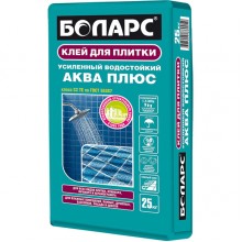 Клей плиточный БОЛАРС АКВА ПЛЮС, 25 кг