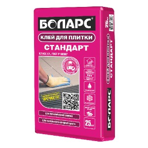 Клей для плитки БОЛАРС СТАНДАРТ, 25 кг