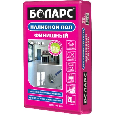 Наливной пол БОЛАРС СВ-1010 финишный цементный Наливной пол БОЛАРС СВ-1010 финишный цементный