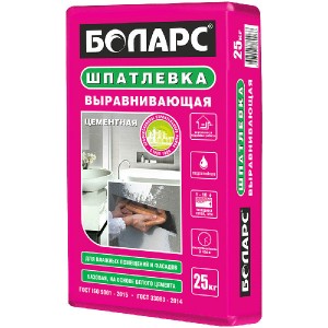 Шпатлевка фасадная БОЛАРС Выравнивающая, 25 кг