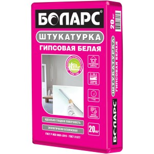 Штукатурка гипсовая белая БОЛАРС, 20 кг