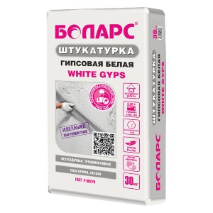 Штукатурка гипсовая Боларс WHITE GYPS (белая), 30 кг