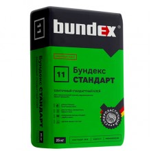 Клей плиточный Bundex Стандарт, 25 кг Клей плиточный Bundex Стандарт, 25 кг
