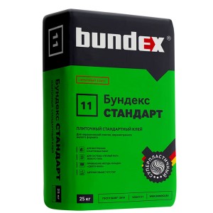 Клей плиточный Bundex Стандарт, 25 кг