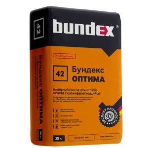 Наливной пол Bundex Оптима цементный, 25 кг