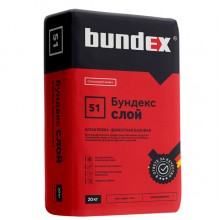 Шпатлевка цементная Bundex Слой, 20 кг