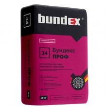 Штукатурка гипсовая Bundex Проф, 30 кг Штукатурка гипсовая Bundex Проф, 30 кг