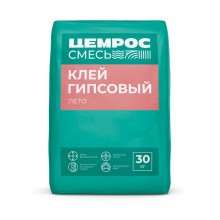 Клей гипсовый ЦЕМРОС ЦС-005 монтажный, 30 кг Клей гипсовый ЦЕМРОС ЦС-005 монтажный, 30 кг
