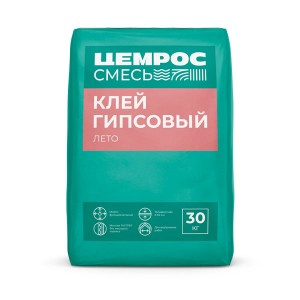 Клей гипсовый ЦЕМРОС ЦС-005 монтажный (летний), 30 кг
