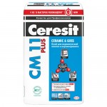 Клей для плитки и керамогранита Ceresit СМ-11 Plus, 25 кг