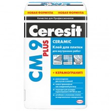 Клей для плитки Ceresit СМ-9, 25 кг Клей для плитки Ceresit СМ-9, 25 кг