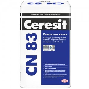 CERESIT CN 83 ремонтный состав для бетона, 25 кг