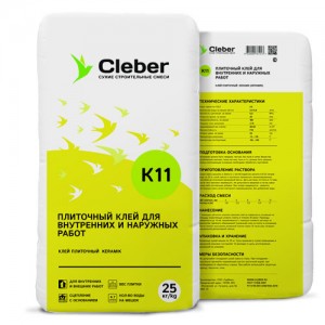 Плиточный клей Cleber K11, 25 кг
