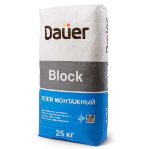 Клей для блоков Dauer BLOCK, 25 (40) кг
