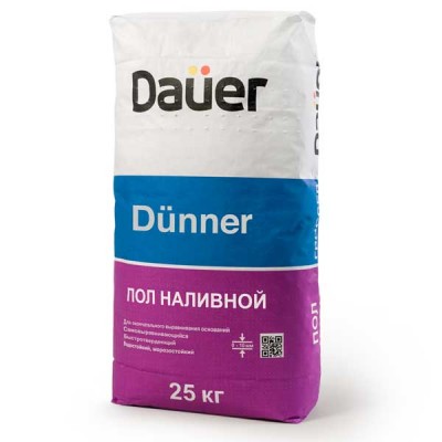 Наливной пол цементный Dauer Dunner, 25 кг Наливной пол цементный Dauer Dunner, 25 кг