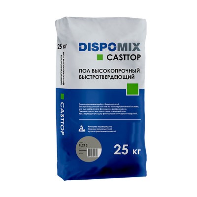 Наливной пол DISPOMIX Casttop FL215 (серый) полимерцементный, 25 кг Наливной пол DISPOMIX Casttop FL215 (серый) полимерцементный, 25 кг