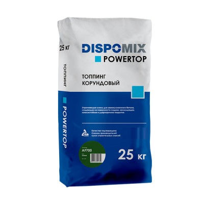 Топпинг для пола Dispomix Powertop AF700 корундовый (зеленый), 25 кг Топпинг для пола Dispomix Powertop AF700 корундовый (зеленый), 25 кг