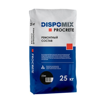Ремонтный состав Dispomix Procrete LR500 литьевой, 25 кг Ремонтный состав Dispomix Procrete LR500 литьевой, 25 кг