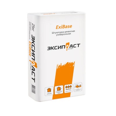 Штукатурка цементная Эксипласт ExiBase Light облегченная, 25 кг