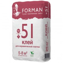Клей для керамической плитки Forman №51