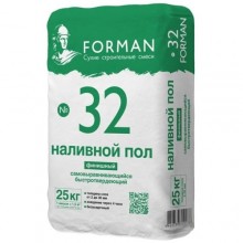 Финишный наливной пол FORMAN №32, 25 кг Финишный наливной пол FORMAN №32, 25 кг