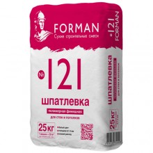 Шпатлевка полимерная супербелая финишная Forman №121 Шпатлевка полимерная супербелая финишная Forman №121