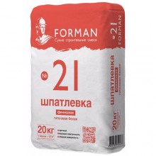 Шпатлевка гипсовая суперфинишная белая Forman №21 Шпатлевка гипсовая суперфинишная белая Forman №21