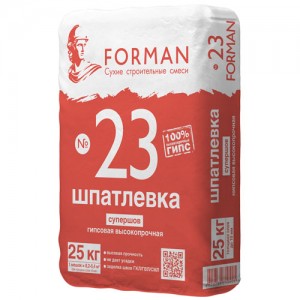 Высокопрочная гипсовая шпатлевка Forman 23