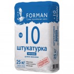 Гипсовая белая штукаурка FORMAN №10