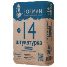 Штукаурка машинного нанесения FORMAN №14, 35 кг