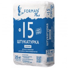 Гипсовая штукатурка для внутренних работ FORMAN №15