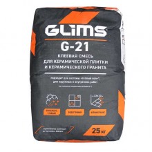 Плиточный клей GLIMS G-21, 25 кг