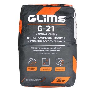 GLIMS G-21 плиточный клей, 25 кг