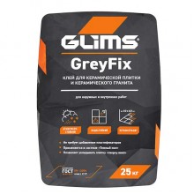 Плиточный клей ГЛИМС GreyFix, 25 кг Плиточный клей ГЛИМС GreyFix, 25 кг