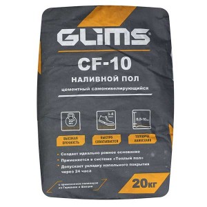 GLIMS CF-10 наливной пол цементный, 20 кг