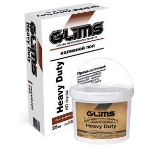 GLIMS Heavy Duty наливной пол промышленный двухкомпонентный, 25 + 4,5 кг