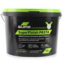 Шпатлевка готовая GLIMS SuperFinish PASTA, 15 кг