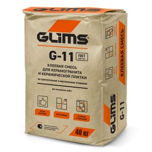 Плиточный клей GLIMS G-11, 40 кг