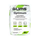 Шпатлевка цементная GLIMS Optimum, 20 кг